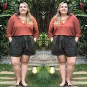 Shorts de Linho(Semelhante a esse em várias cores e somente Tamanhos acima do 48) Verde Militar: 48 e 52 Coral: 50 Vinho: 52