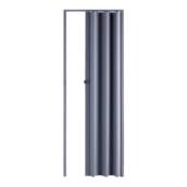 Porta sanfonada PVC cinza Easy Lock Araforros