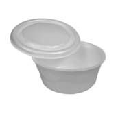 Marmitex De Isopor 500ml Fundo Redondo Completa com 50 unid.