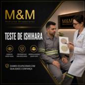 TESTE DE ISHIARA  em Itatinga, SP por M&M Medicina Ocupacional