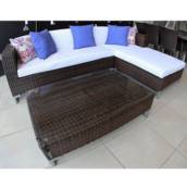 CONJUNTO DE SOFÁ EM RATTAN SINTÉTICO