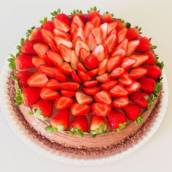 Bolo de Chocolate com Morango