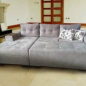 Sofá Chaise com Pufão