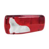 LANTERNA TRASEIRA SCANIA LADO DIREITO C/CONECTOR VERMELHA E CRISTAL