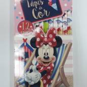 Caixa de lapis de cor 12 cores minnie Molin