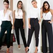 Temos alguns Modelos e Tamanhos variados de Calça Preta aqui na loja. *** Essas da Foto são somente inspiração ***