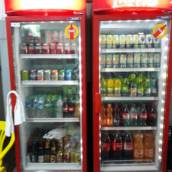 Refrigerante, cerveja e água 