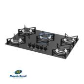 Fogão Fischer Cooktop Vidro 5 Bocas