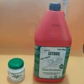 Limpa mãos Henlau Help Hand Citrus com Pedra Pome e Hidratante sem Solventes
