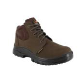 Botina Ecosafety 137  Biqueira De Composite Café Nobuck