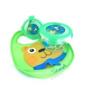 Kit alimentação: Potinhos Zoo Stephen Joseph + Babador urso