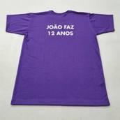 Camiseta personalizada para aniversário