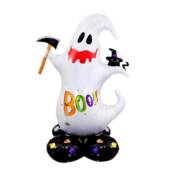 Balão Metalizado Boneco Ghost 124cm - PARTIU FESTA