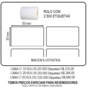 ETIQUETA ADESIVA 50x30 mm - 1 ROLO