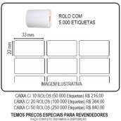 ETIQUETA ADESIVA 33x22 mm - 1 ROLO