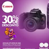 câmera Canon 30% de desconto