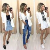 Blazer Branco Alongado Malwee (Semelhante ao da Foto Disponível no Tramando: 44)