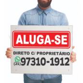 Kit 50 Placas Imobiliárias em PVC 2mm