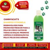 Shampoo Citronela Branqueador 500ml Canny&Cat's