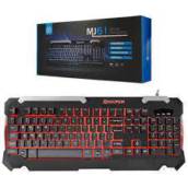 Teclado Gamer Semi Mecânico com Fio Led RGB ABNT2 Hoopson - MJ61