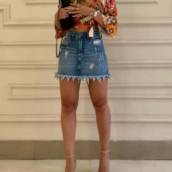 Saia bebela jeans marcela
