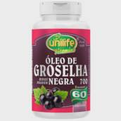 Óleo de Groselha Negra 700mg com 60 cápsulas - Unilife