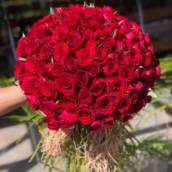 Buquê de rosas vermelhas