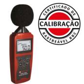 DECIBELÍMETRO DIGITAL PORTÁTIL COM CERTIFICADO