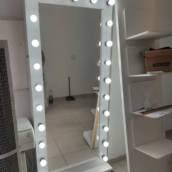 Espelho Camarim com rodinhas de silicone - Bauru