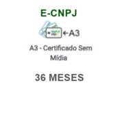 E-CNPJ | A3 - 36 MESES