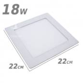 Luminária Plafon 18w LED Embutir Branco Frio 6500k / Branco Quente 3000k