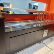 Buffet self service com pista paneleiro e refrigerado duplo