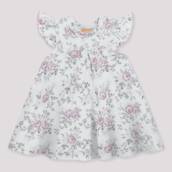 Vestido com body por dentro marca milon FLOR DO JARDIM