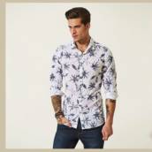 Camisa floral masculina da Acostamento