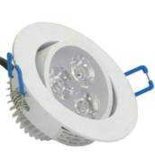 Spot Led redondo embutir branco 3W bivolt
