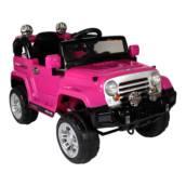 Jipe eletrico 12v rosa