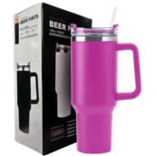 Copo Térmico Com Tampa e Canudo Gigante 1.200ML Cor Sortida Para Academia