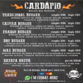 Cardápio Bolão Big Burguer