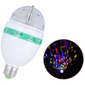 Lampada LED Globo Giratória 3w RGB Bola Maluca 