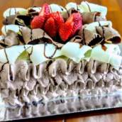 Bolos com massa de chocolate