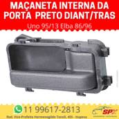Maçaneta Interna da Porta Uno 95/13 Elba 86/96 Preto Diant/Tras