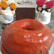 Bolo de fubá com goiabada