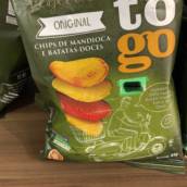 Chips de mandioca e batata doce