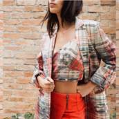 Cropped estampado