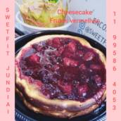 cheesecake funcional de frutas vermelhas (tem opção zero açucar)