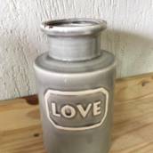 Vaso Cerâmica Love