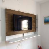 Instalação de tv em painel