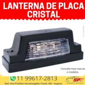 LANTERNA DE PLACA CRISTAL