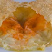 Pastel de palmito com cheddar