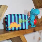 Necessaire Forrada Infantil Nylon 3 tamanhos - Dinossauro